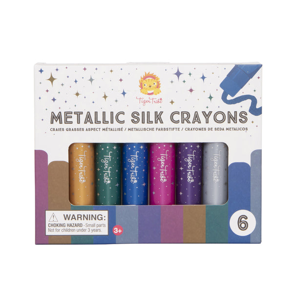 ship-me-toys - Metallic Silk Crayons - Tiger Tribe - Arts & Crafts