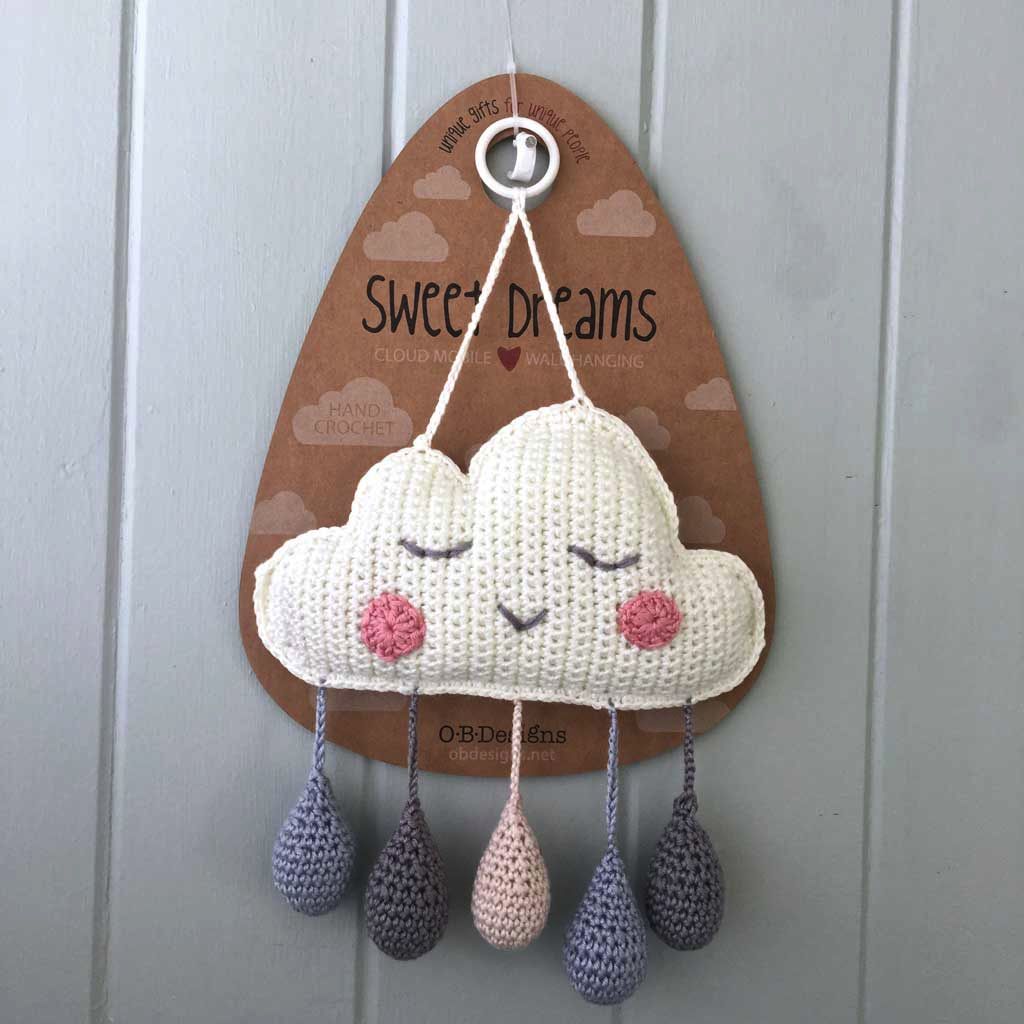 ship-me-toys - Sweet Dreams Cloud Mobile / Hanging / Blue - O.B. Designs - Baby